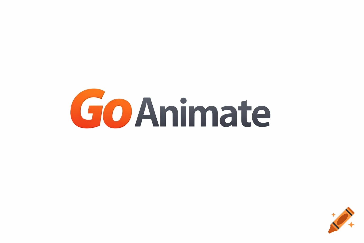 The GoAnimate logo, featuring 'Go' in orange and 'Animate' in gray on a white background.