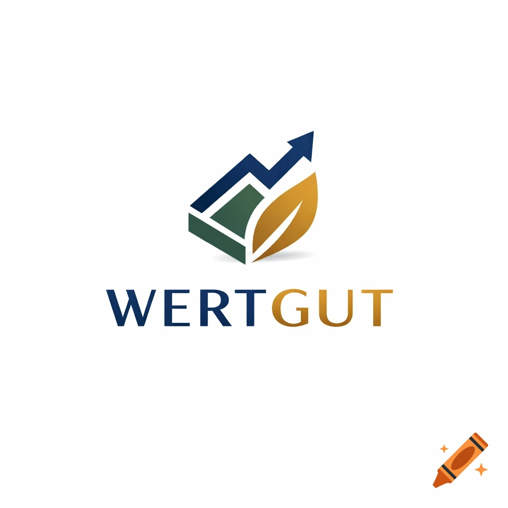 WERTGUT logo featuring an upward arrow and a golden leaf against a white background.