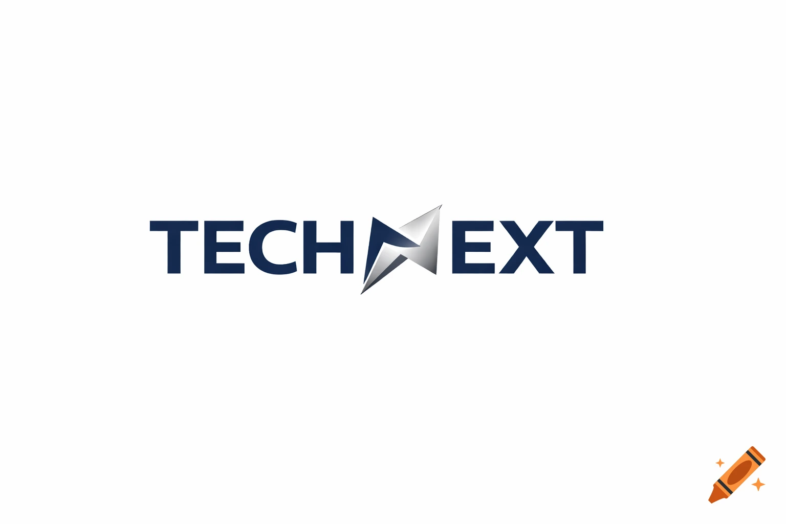 A dark blue and silver logo for 'TECH NEXT' with a stylized 'N' or arrow symbol in the middle.