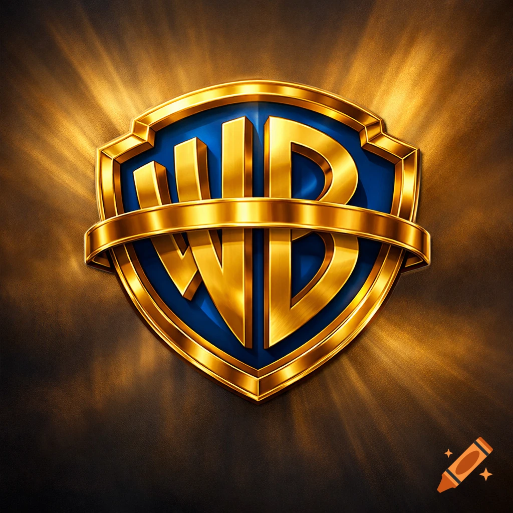 A gold and blue shield logo featuring the letters 'WB' with a golden ribbon, set against a dark background with shining light rays.