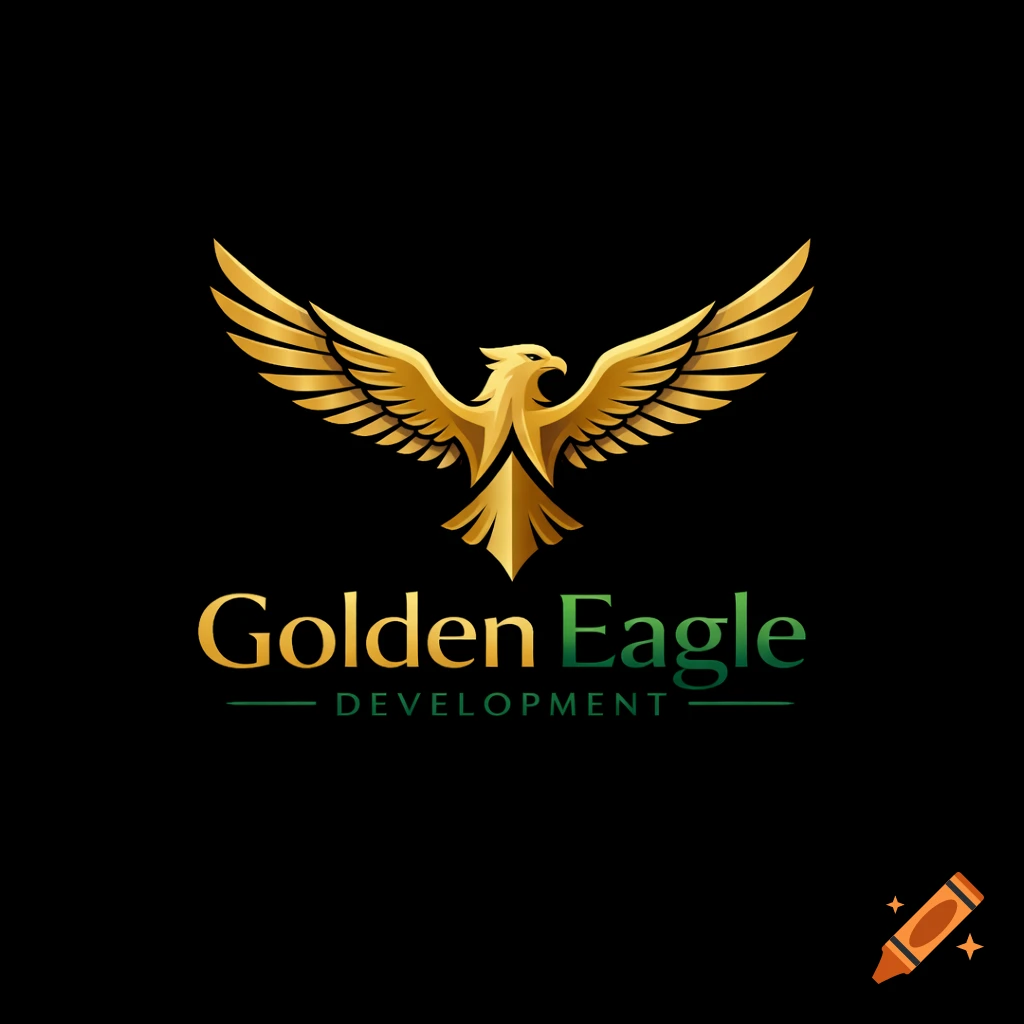 A golden eagle logo with the text 'Golden Eagle Development' on a black background.