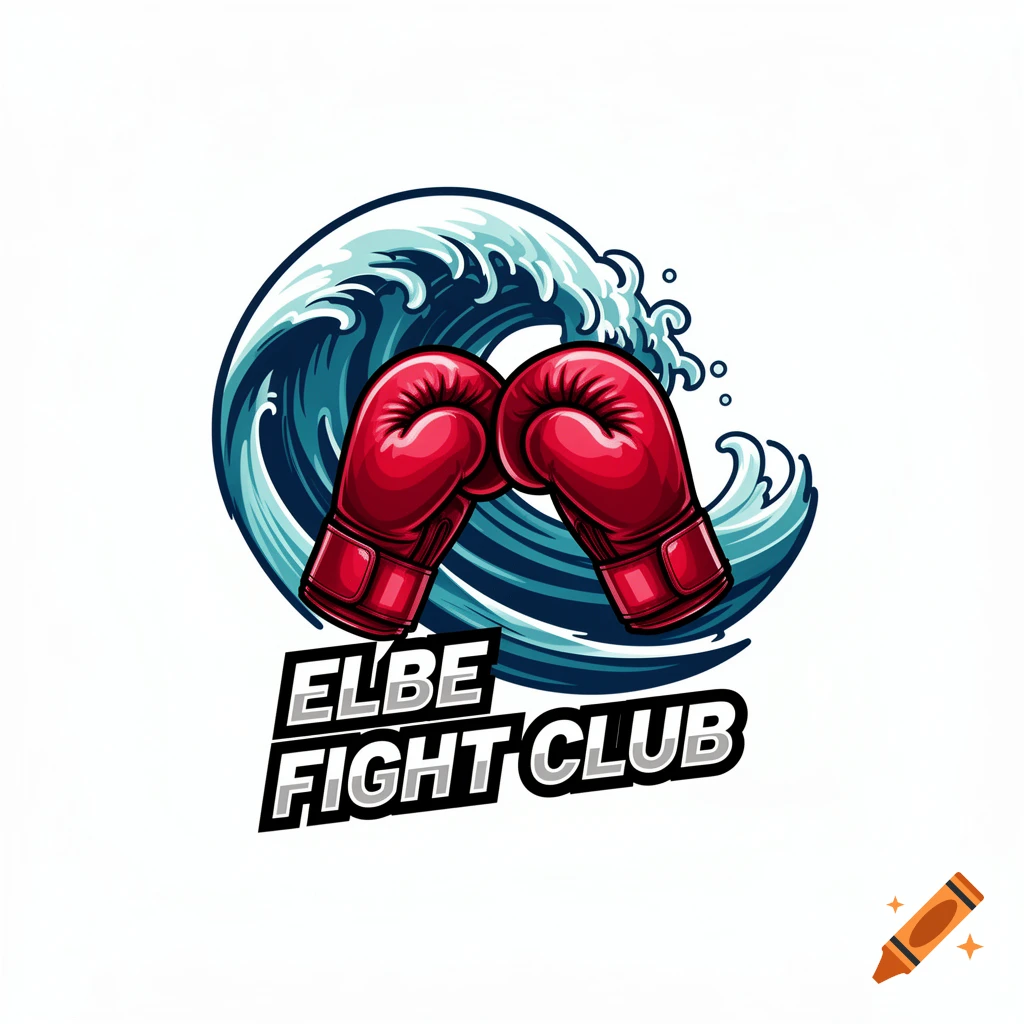 Logo of red boxing gloves and a blue wave with 'ELBE FIGHT CLUB' text.