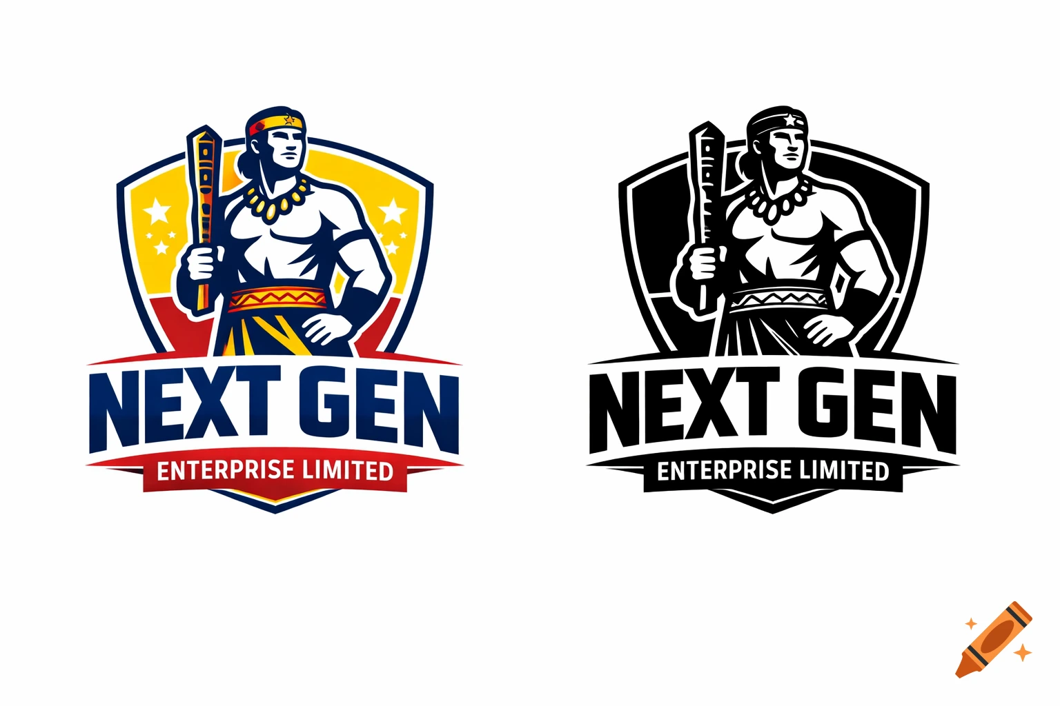 Stylized Niuean warrior logo holding a club in a shield emblem, with text "NEXT GEN ENTERPRISE LIMITED" below.