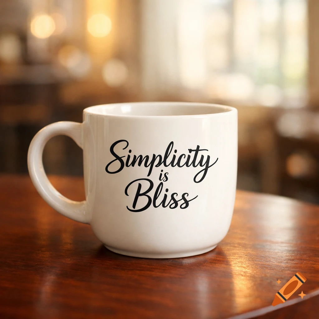 A white coffee cup with