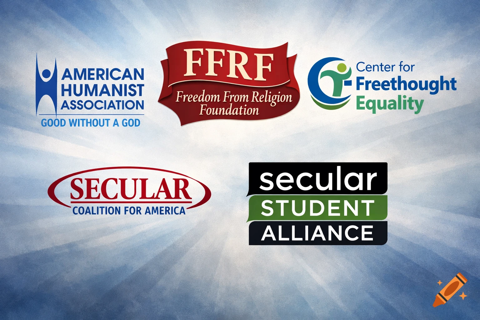 Freethought Logos of American Humanist Association, Freedom From Religion ...