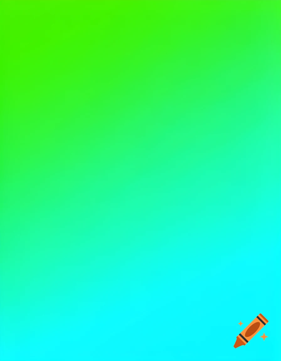 Smooth gradient transitioning from bright green at the top to teal cyan at the bottom.