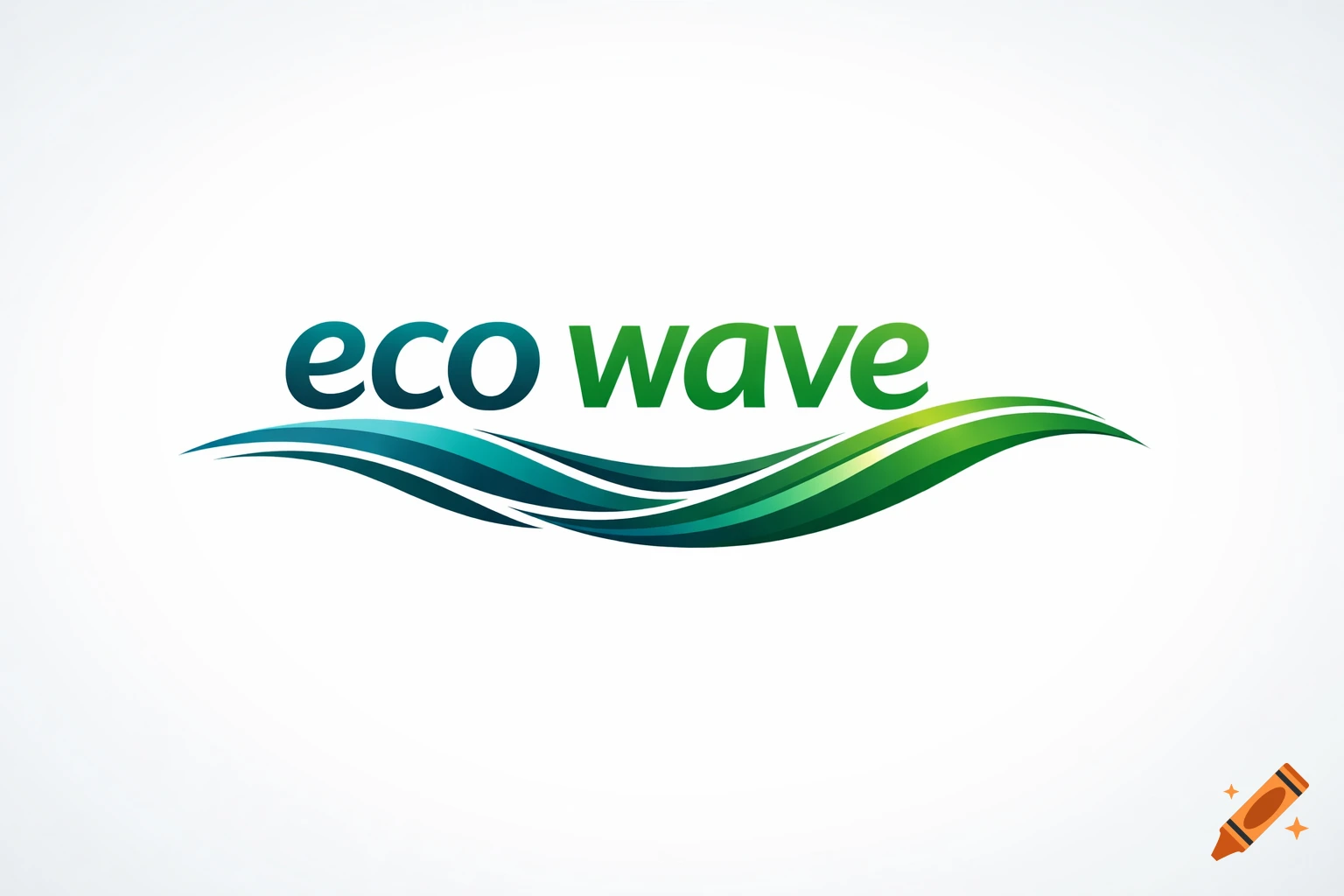 A logo featuring the text 'eco wave' above stylized blue and green wavy lines, suggesting water and nature.