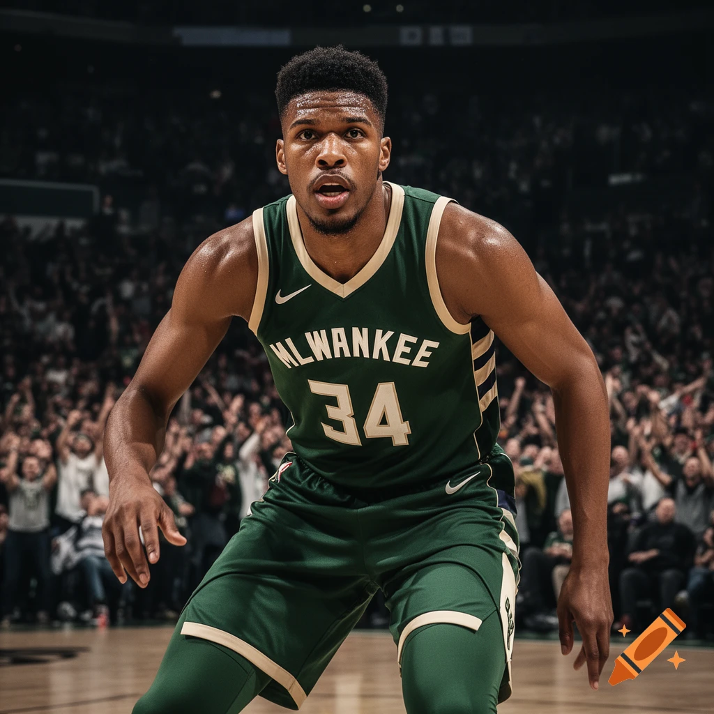 A male basketball player in a green