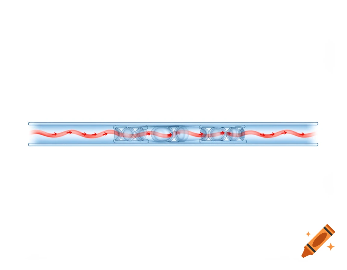 Educational diagram of a human vein showing blood flow and internal valves in a blue vessel on a white background.