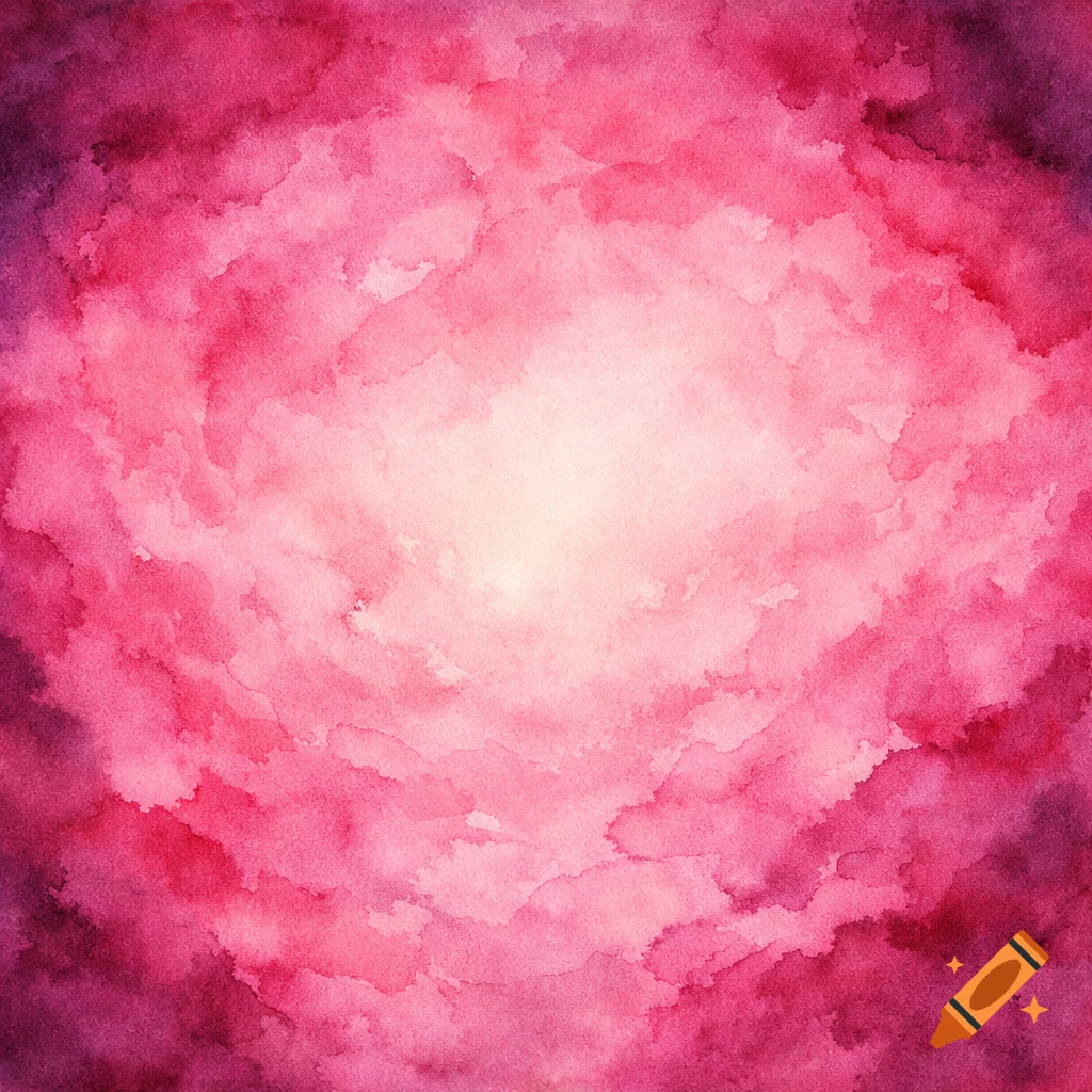 Vibrant pink and purple watercolor background with a lighter center and darker edges.