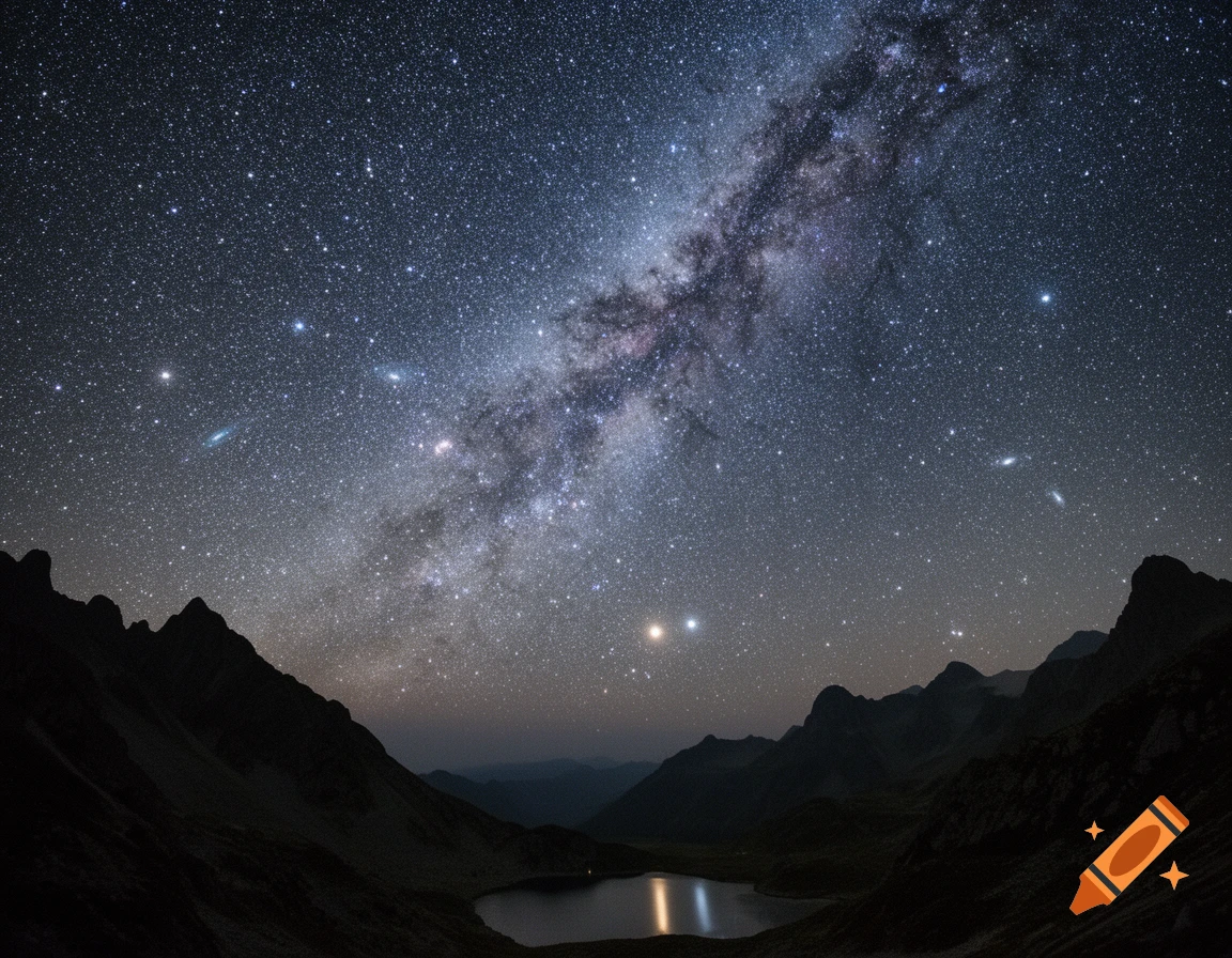 A stunning night sky filled with countless stars and the Milky Way ...