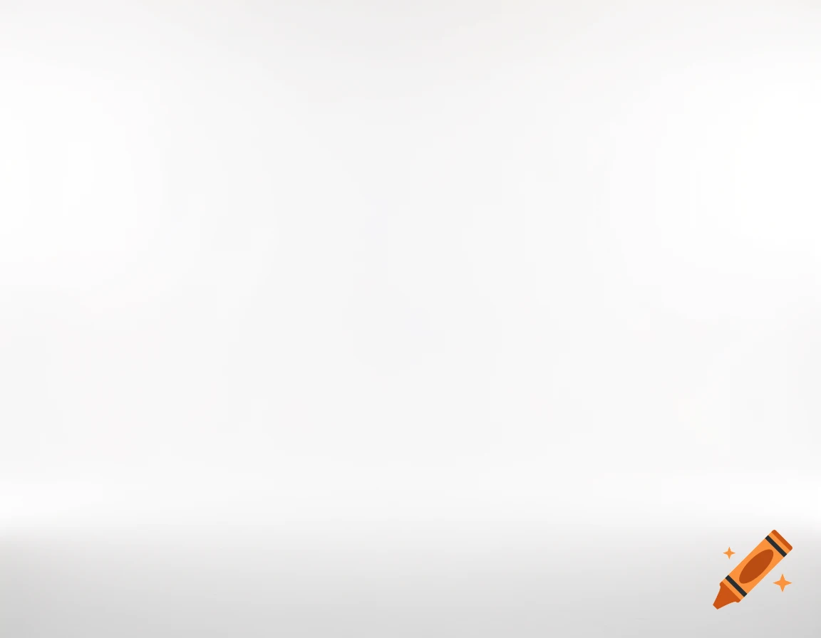 A clean, pure white background with a subtle light gray base, mimicking a studio backdrop.