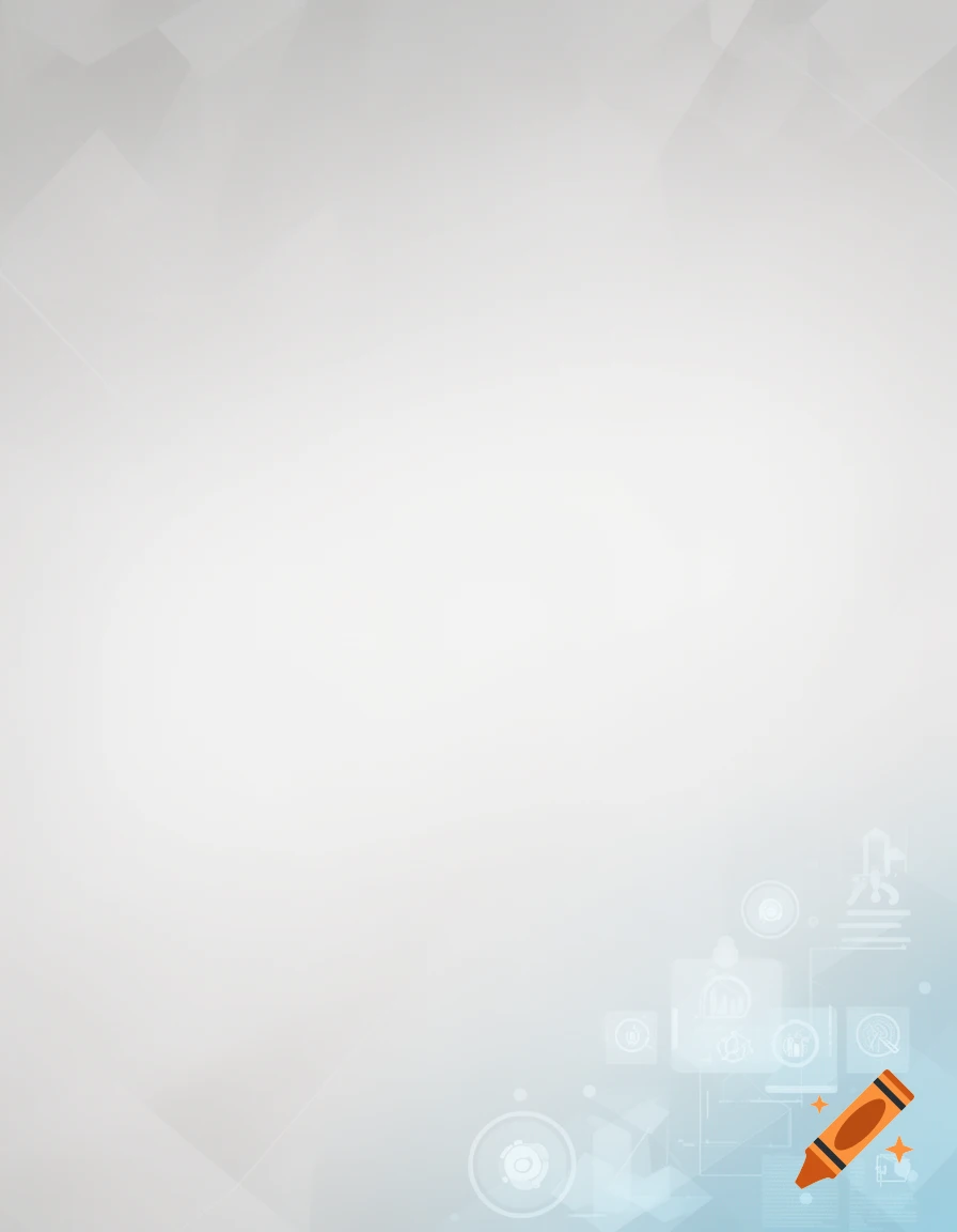 Light gray and blue abstract background with faint geometric shapes and subtle white technology icons in the bottom right.
