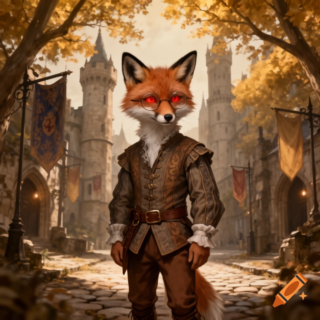 Vector Fox Medieval Medieval images created on Craiyon
