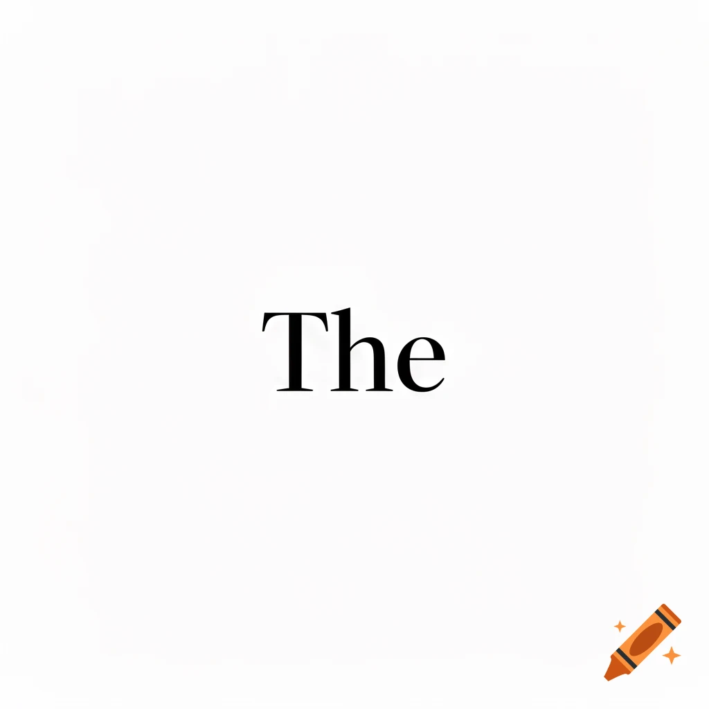 The word "The" in black serif font on a plain white background.