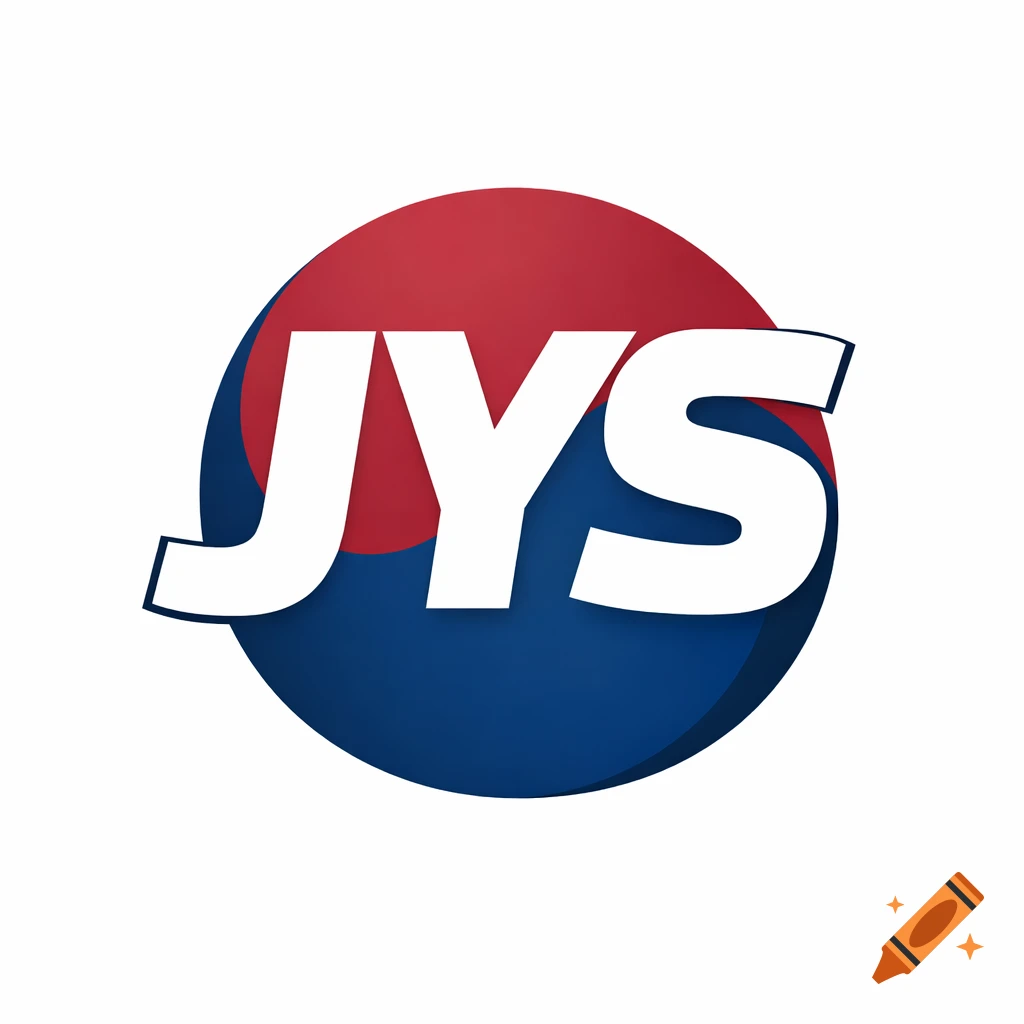A bold white 'JYS' text overlapping a circular red and blue Taegeuk symbol, forming a professional news logo.