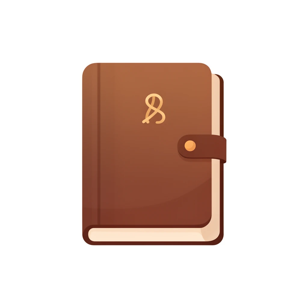 contemporary 2D stock illustration, clean simplified natural forms, flat color areas with gentle soft gradient shading, rounded believable proportions, restrained detail, no outer outlines, no texture or grain, non-photorealistic. A spell book as a standalone cutout asset, centered on a pure white background. Thick book, clasp or strap detail, and one simple symbol on the cover without readable text. Palette-disciplined colors with one dominant cover color and restrained accent details. Clear readable silhouette with comfortable padding, no cast shadow, no floor shadow, no extra scenery, no text.