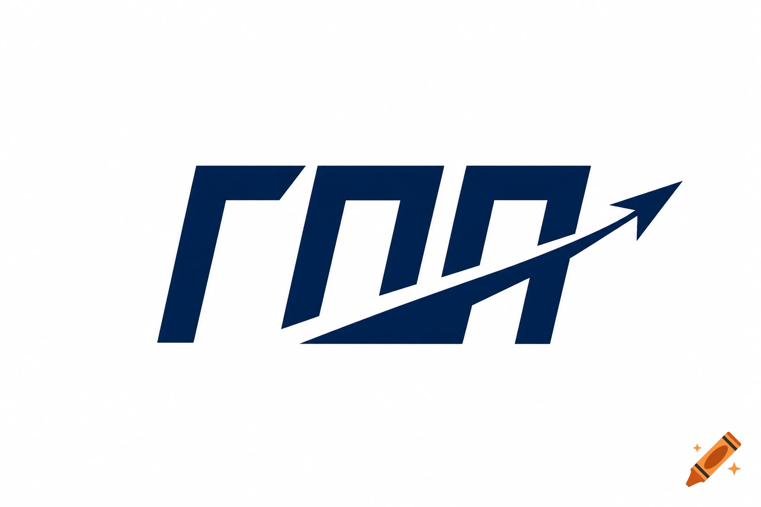 Minimalist dark blue logo featuring stylized Cyrillic letters 'ГПП' with an upward-pointing arrow.