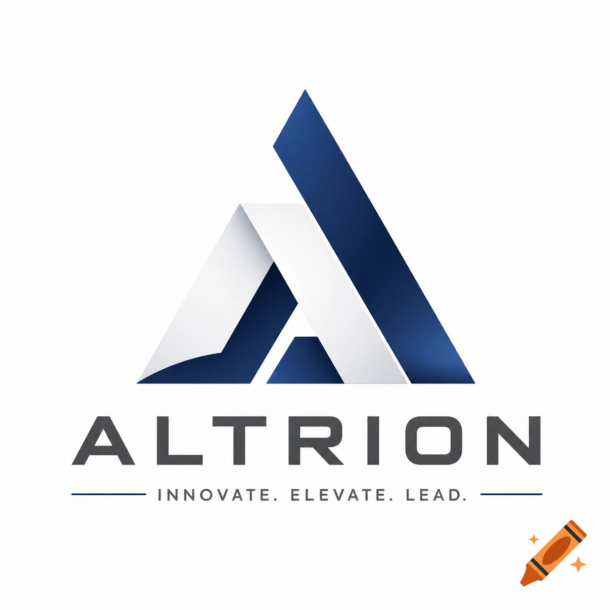Stylized blue and white geometric logo forming an 'A' or mountain peak, with the text 'ALTRION' and tagline 'INNOVATE. ELEVATE. LEAD.'