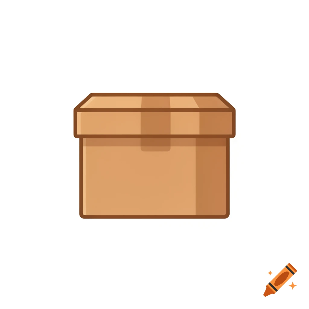A simple brown cardboard box emoji illustration.