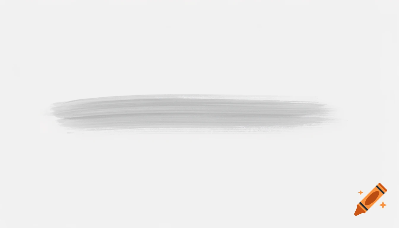 A horizontal grey brush stroke on a plain white background.