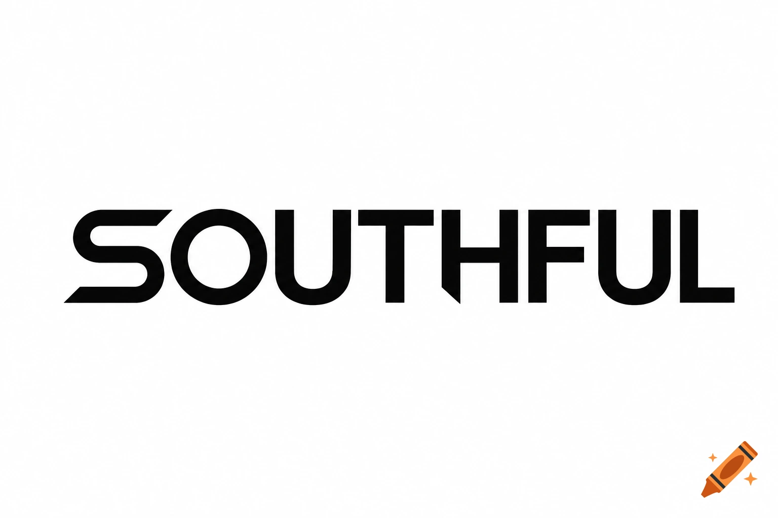 Black sans-serif text 'SOUTHFUL' on a white background, a minimalistic logo.