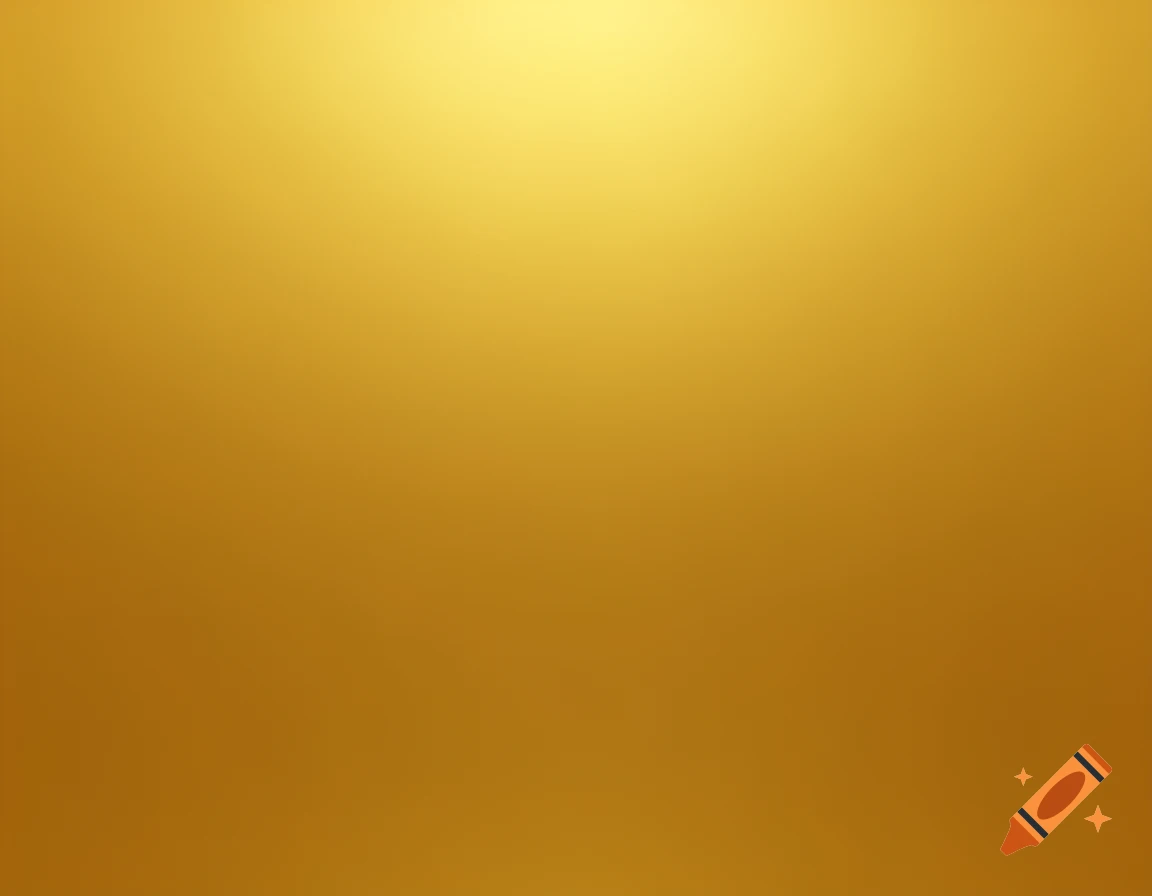 A metallic gold gradient background, brighter at the top and fading to a darker gold at the bottom.