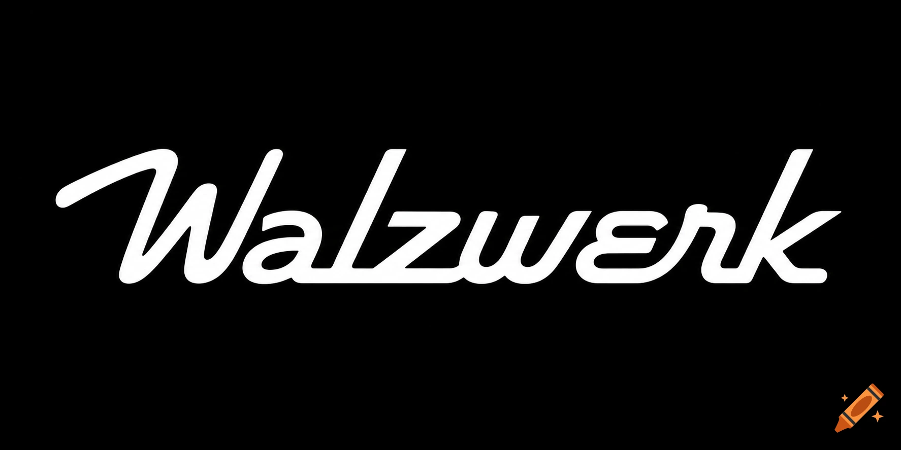 White script logo spelling 'Walzwerk' on a black background.