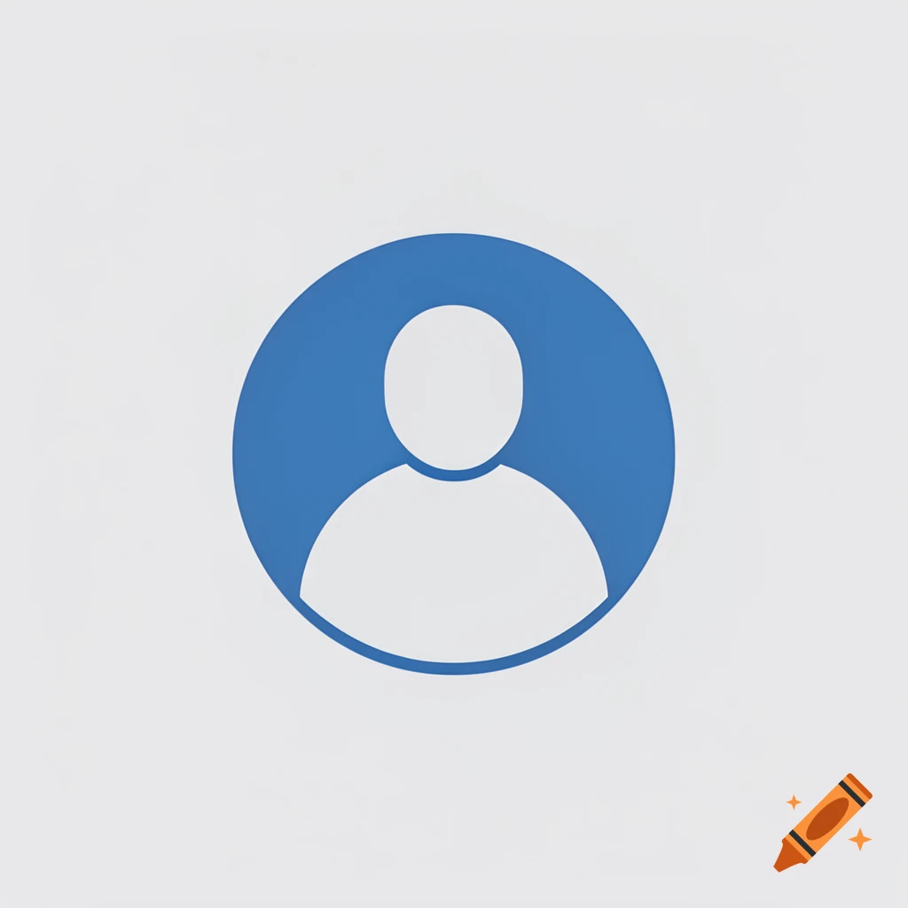 A blue circular default profile picture icon with a white silhouette of a person's head and shoulders.