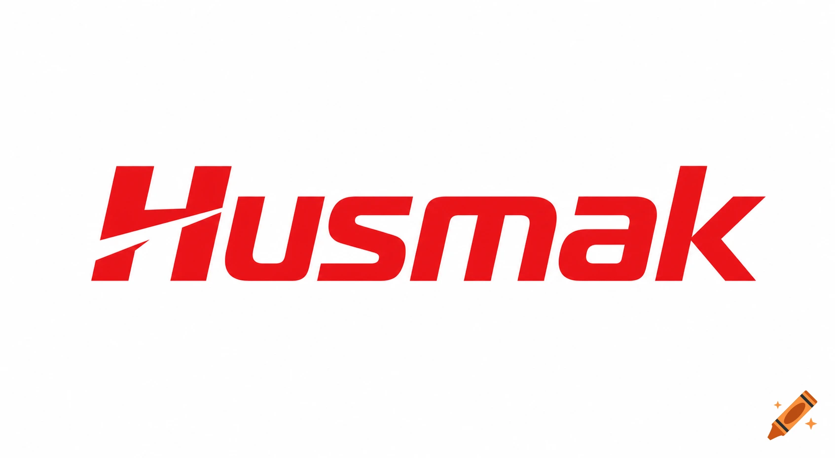A red, stylized logo with the word 'Husmak' on a white background.