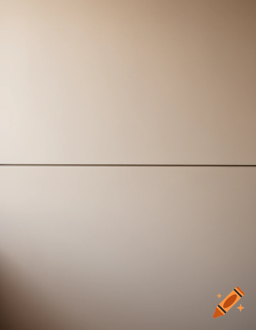 A beige wall with a subtle horizontal line, featuring a soft light gradient.