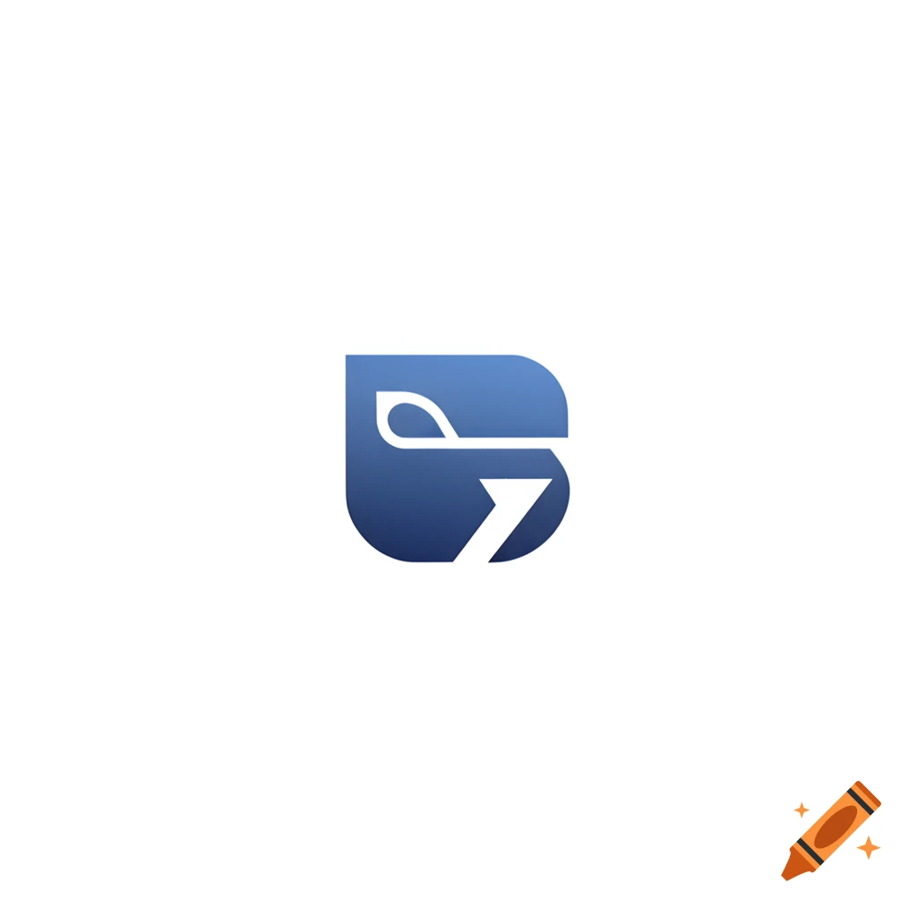 A stylized blue and white abstract logo resembling the letter B or a leaf shape, on a white background.