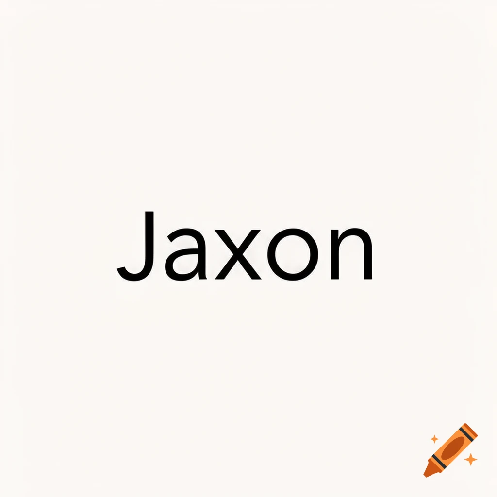 The name Jaxon in black text on a white background.