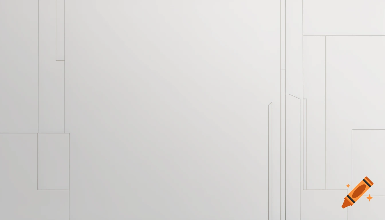 Minimalist abstract background with fine gray geometric lines on a soft white gradient, suitable for architecture branding.