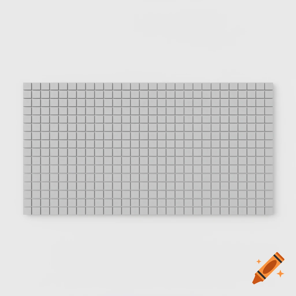 A rectangular grid of small, light gray squares on a plain white background.