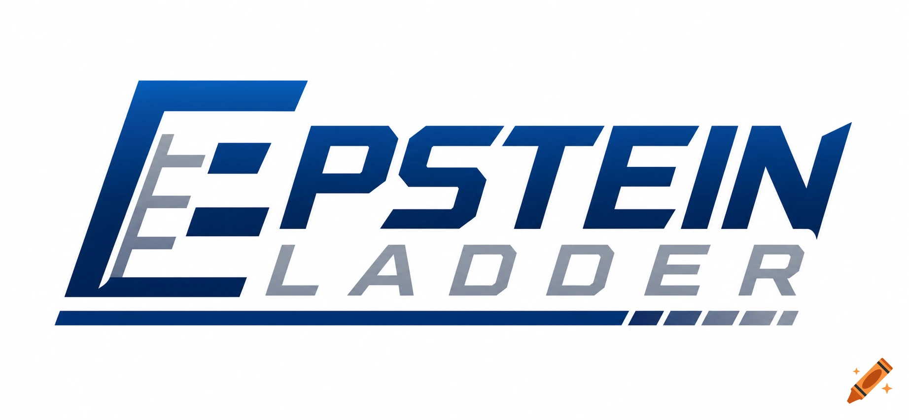 Blue and gray logo for Epstein Ladder, styled similarly to CardLadder's logo.