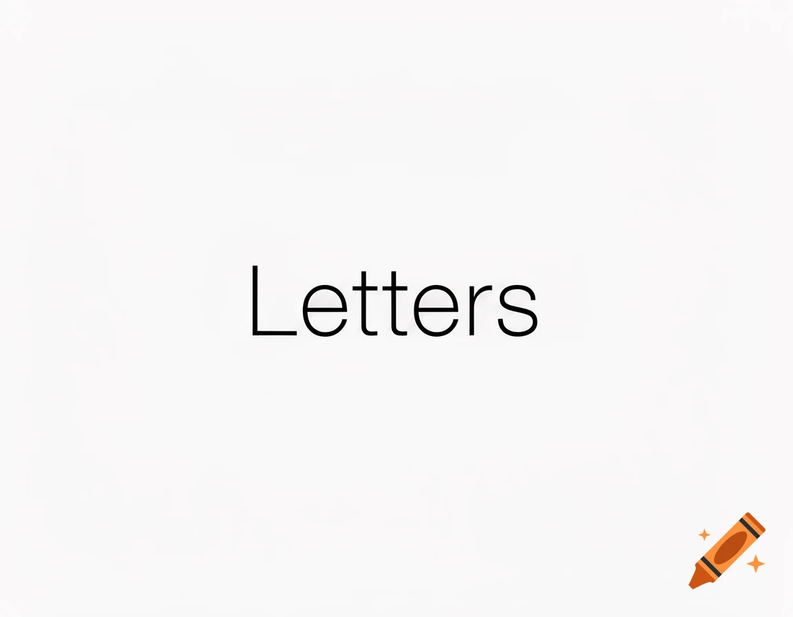 The word 'Letters' in black sans-serif font on a white background.