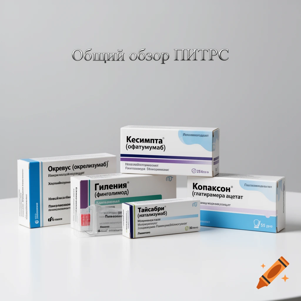 A still life photo of several white and blue medicine boxes, with Russian text on their labels, arranged on a white surface.