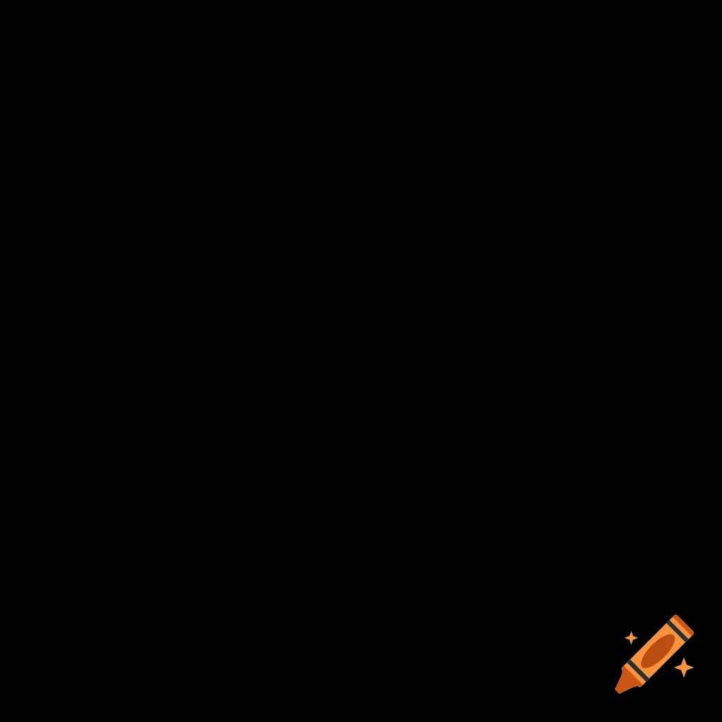 A solid black background.