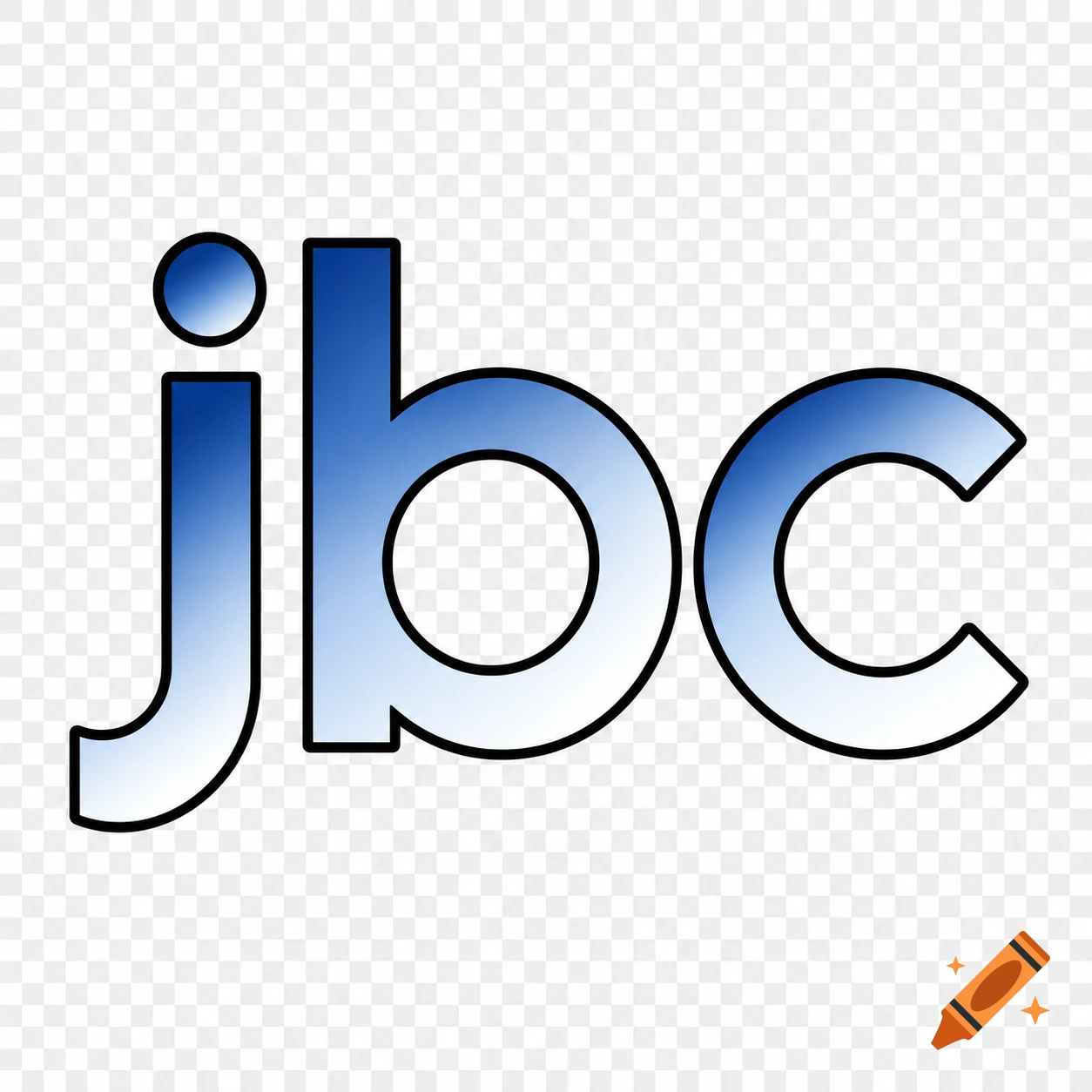 A logo featuring the lowercase letters 'jbc' with a dark outline and a blue to white gradient fill on a transparent background.