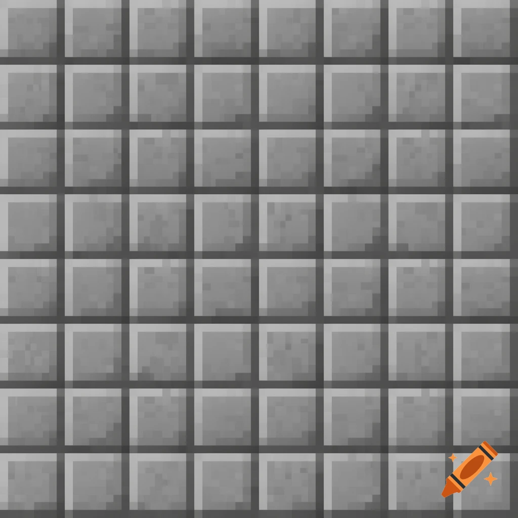 A seamless, repeating pixel art texture of gray cobblestone blocks, in the style of Minecraft.