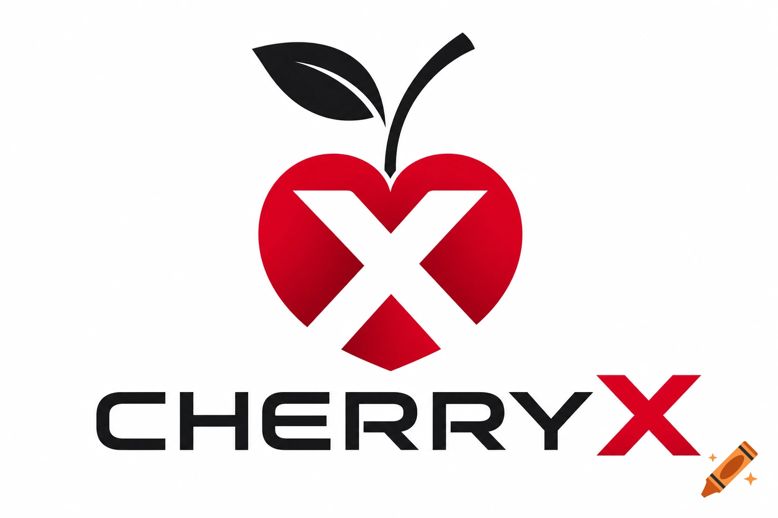 A red heart-shaped cherry logo with a white X inside, above the black text 'CHERRYX' on a white background.