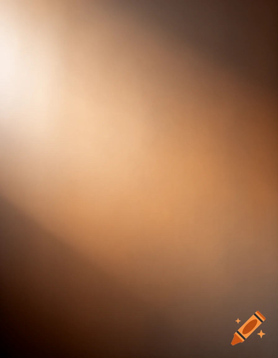 Abstract gradient background transitioning from a bright light orange to a darker brown tone.