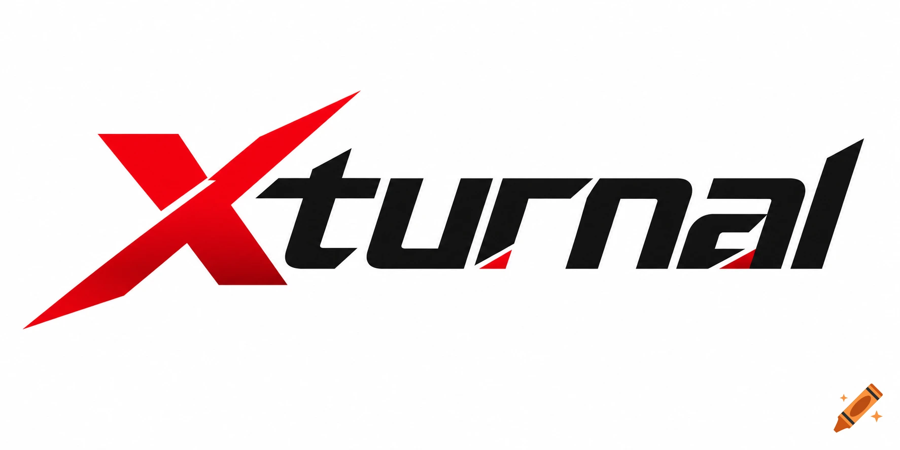 A stylized red and black logo with the text "Xturnal" on a white background.