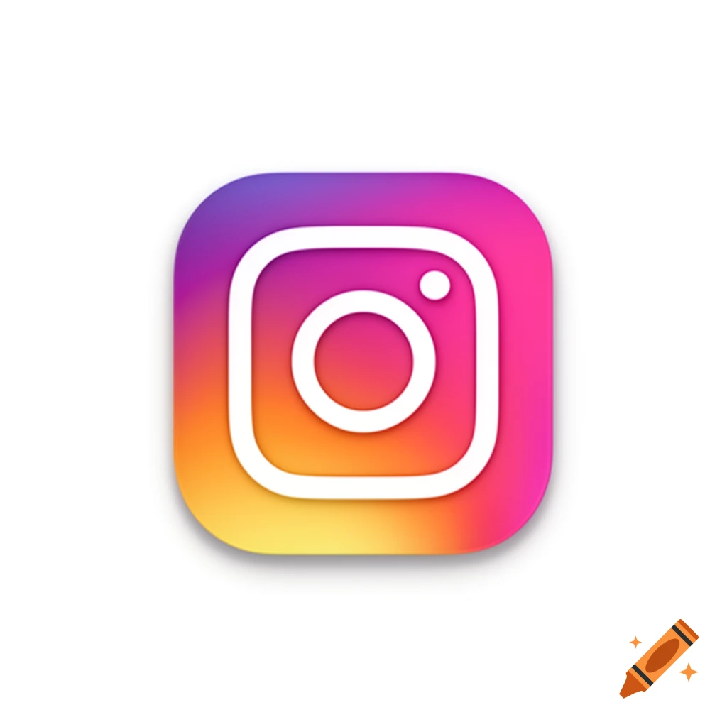 Instagram app logo on a white background