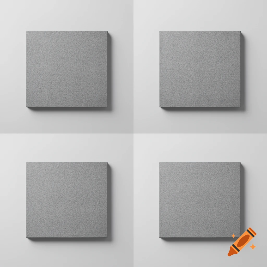 Four grey square panels arranged in a grid pattern against a white background.