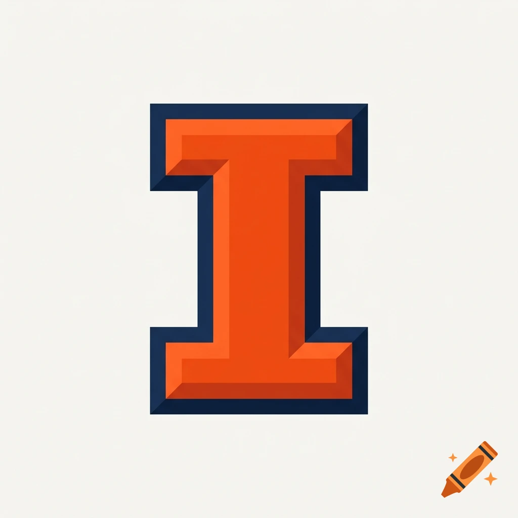 Orange and blue 3D block letter I logo on a light background.