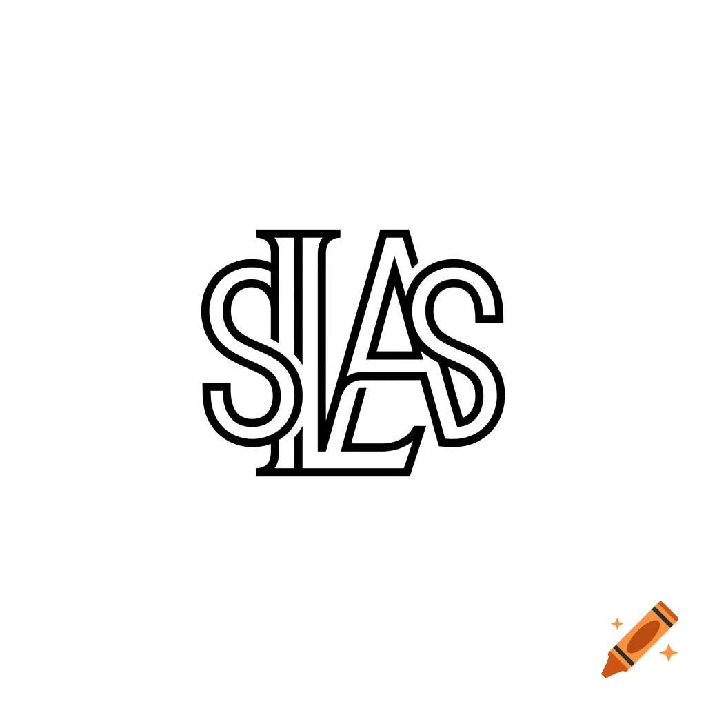Minimalist monogram tattoo design of the name SILAS in black ink on a white background.