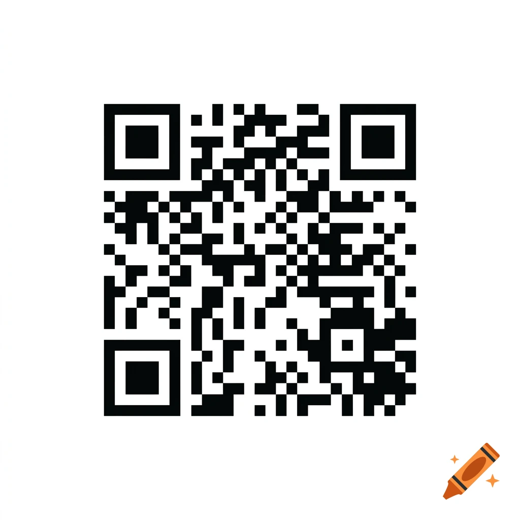 A standard black and white QR code on a plain white background.