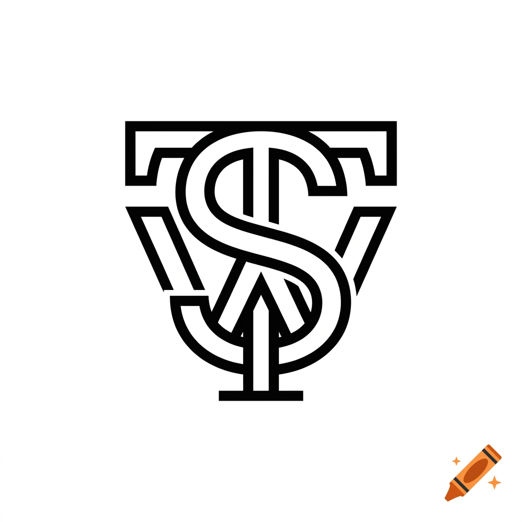 Monogram logo featuring interlocking letters S, W, and T in a black and white shield design.